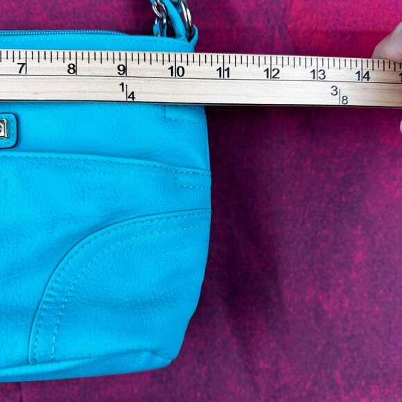 ROSETTI WOMEN CROSSBODY TURQUOISE FAUX LEATHER BAG, ADJUSTABLE STRAP - Picture 12 of 12